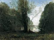 Jean-Baptiste-Camille Corot The Solitude Sweden oil painting artist